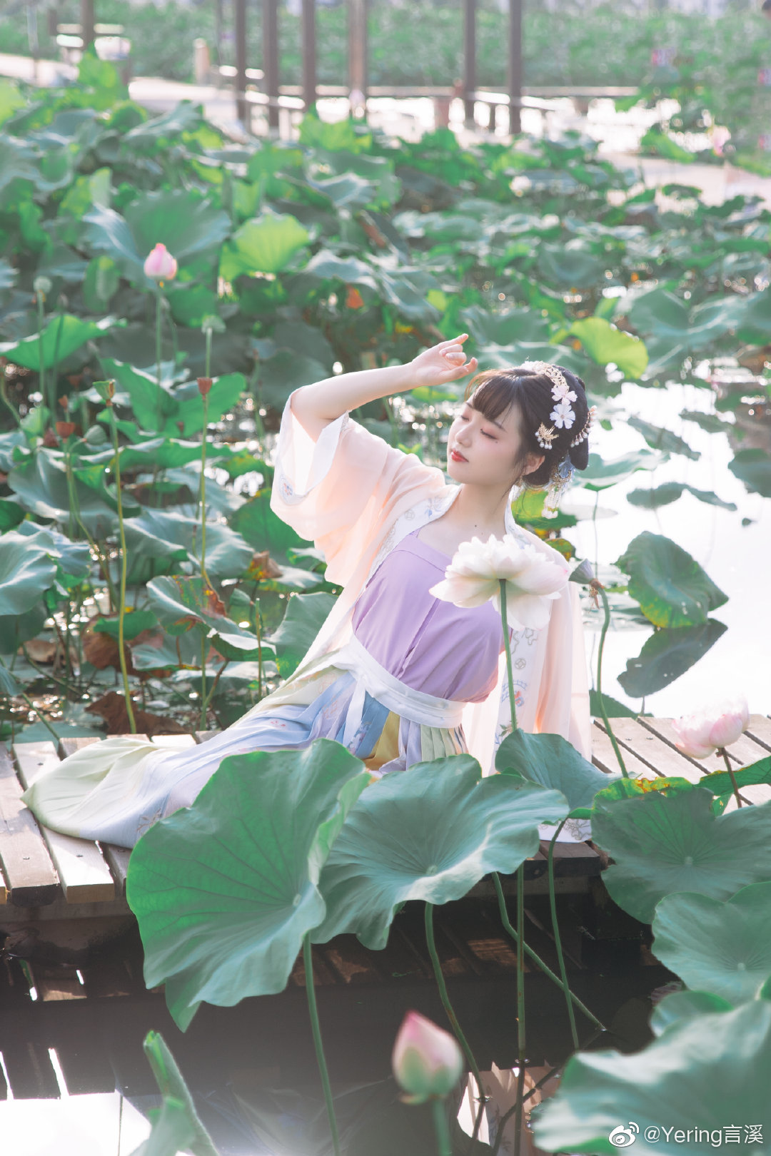 「叶上初阳干宿雨,水面清圆,一一风荷举」 @Yering言溪 | Yering言溪cos「叶上初阳干宿雨,水面清圆,一一风荷举」-coser家,cosplay爱好者,二次元聚集地,动漫文化,新番资讯,ACG,Coser展示