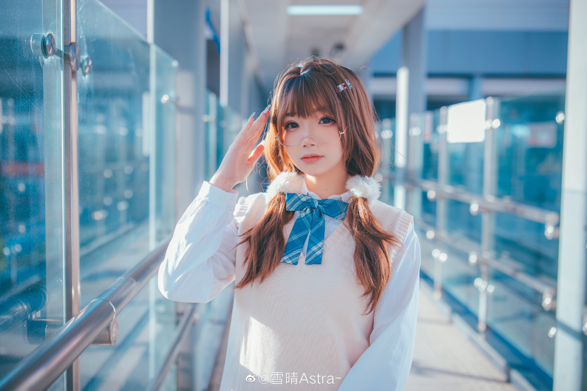 那时候放学,你站在那里,发着光 JK制服@雪晴Astra- 第2张