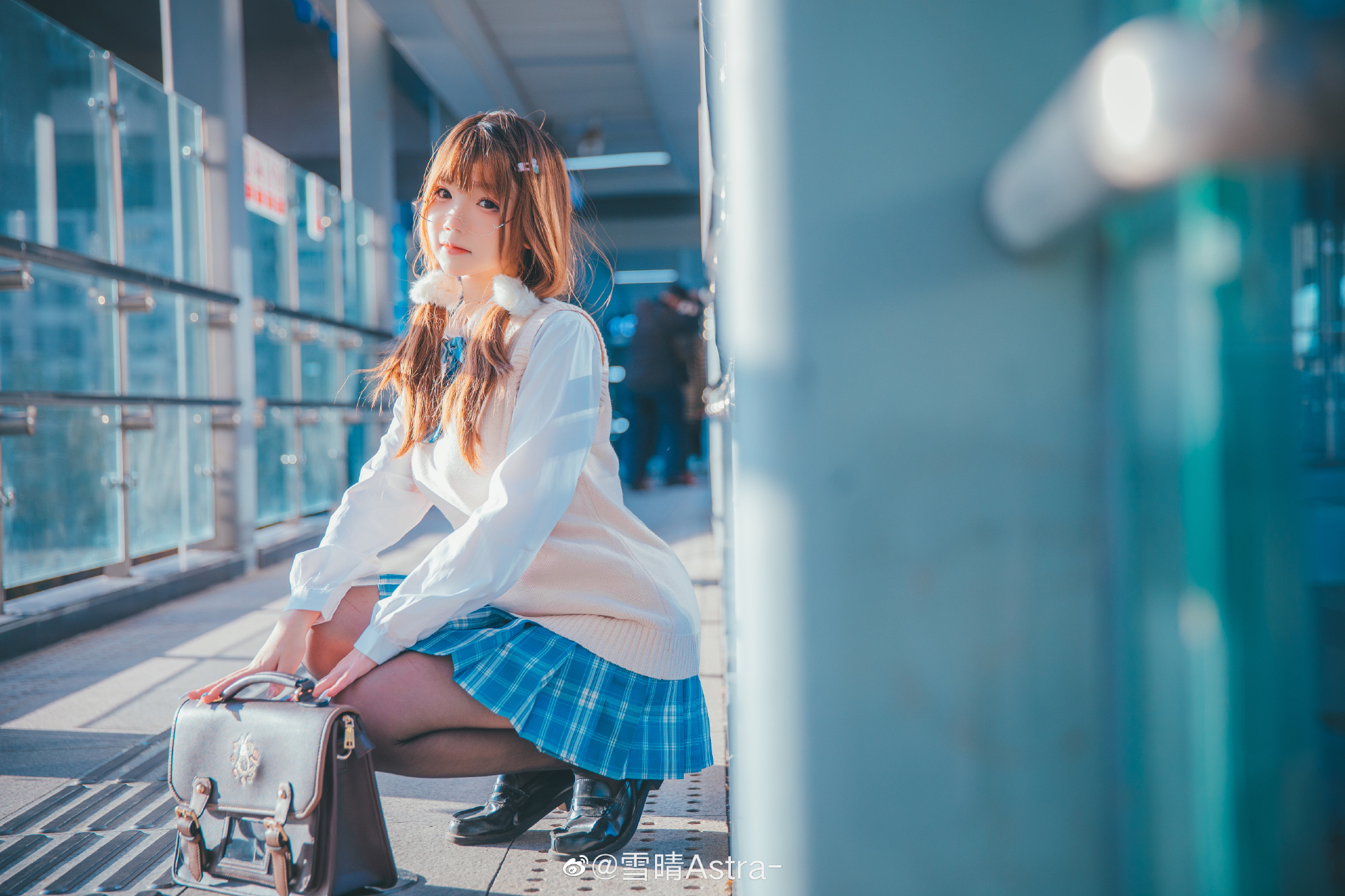 那时候放学,你站在那里,发着光 JK制服@雪晴Astra- 第3张