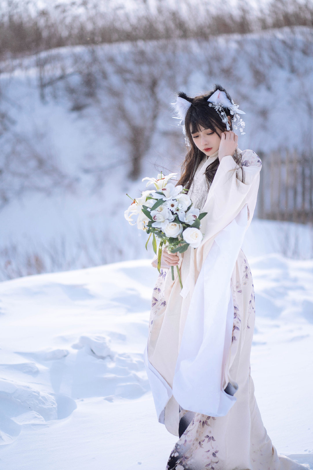 如果你也刚好看到下雪 那就当我们见过面吧@奇迹绣绣 第2张