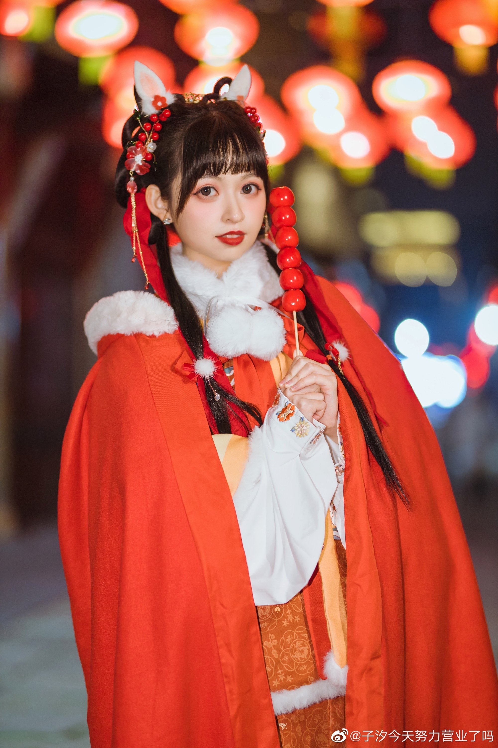 汉服写真 听说,元宵灯会是男女约会的好时节@子汐今天努力营业了吗 第2张