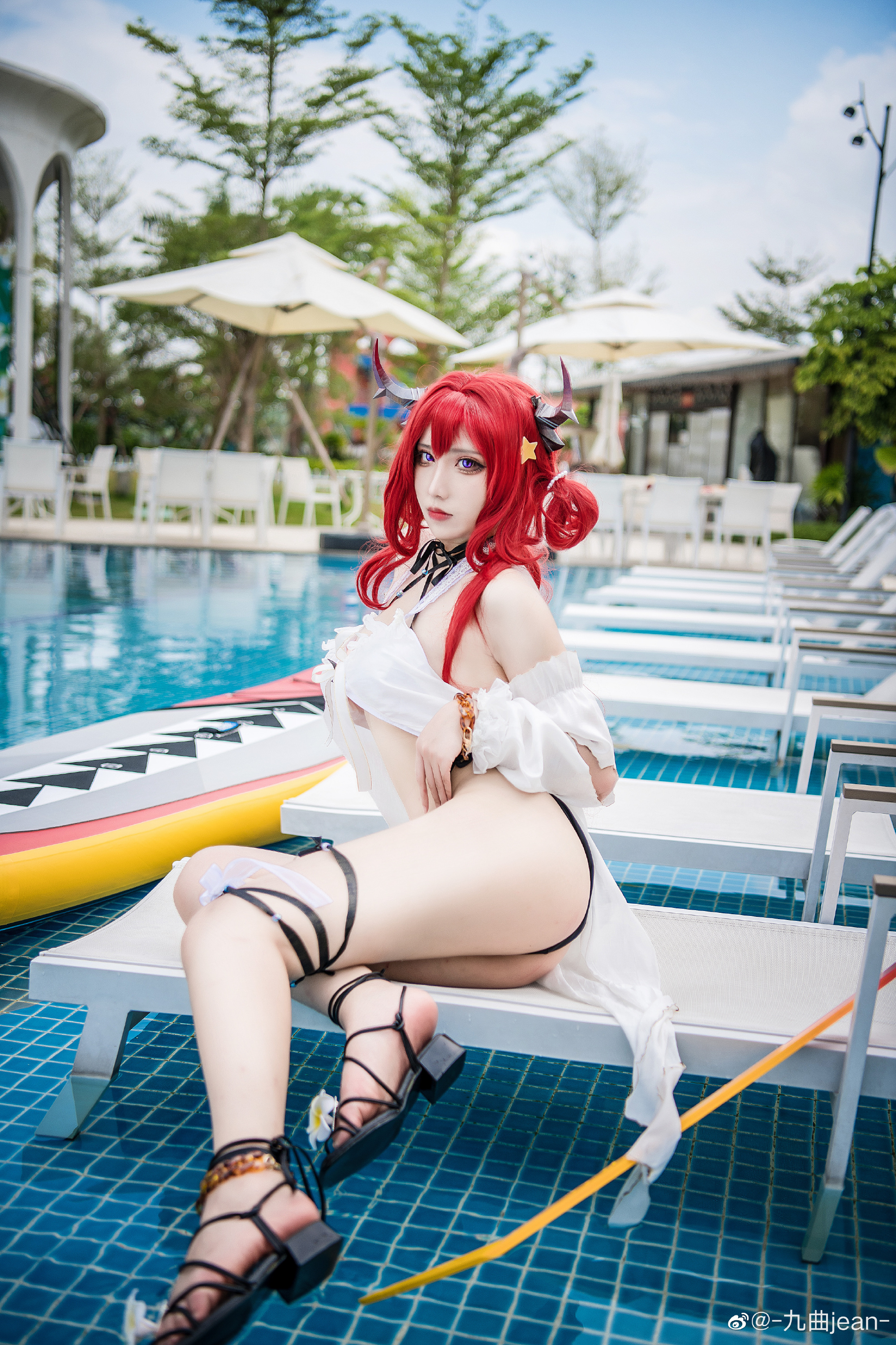 【COS】喂,夏日来海边穿泳装很正常 明日方舟 史尔特尔@-九曲jean- 第2张