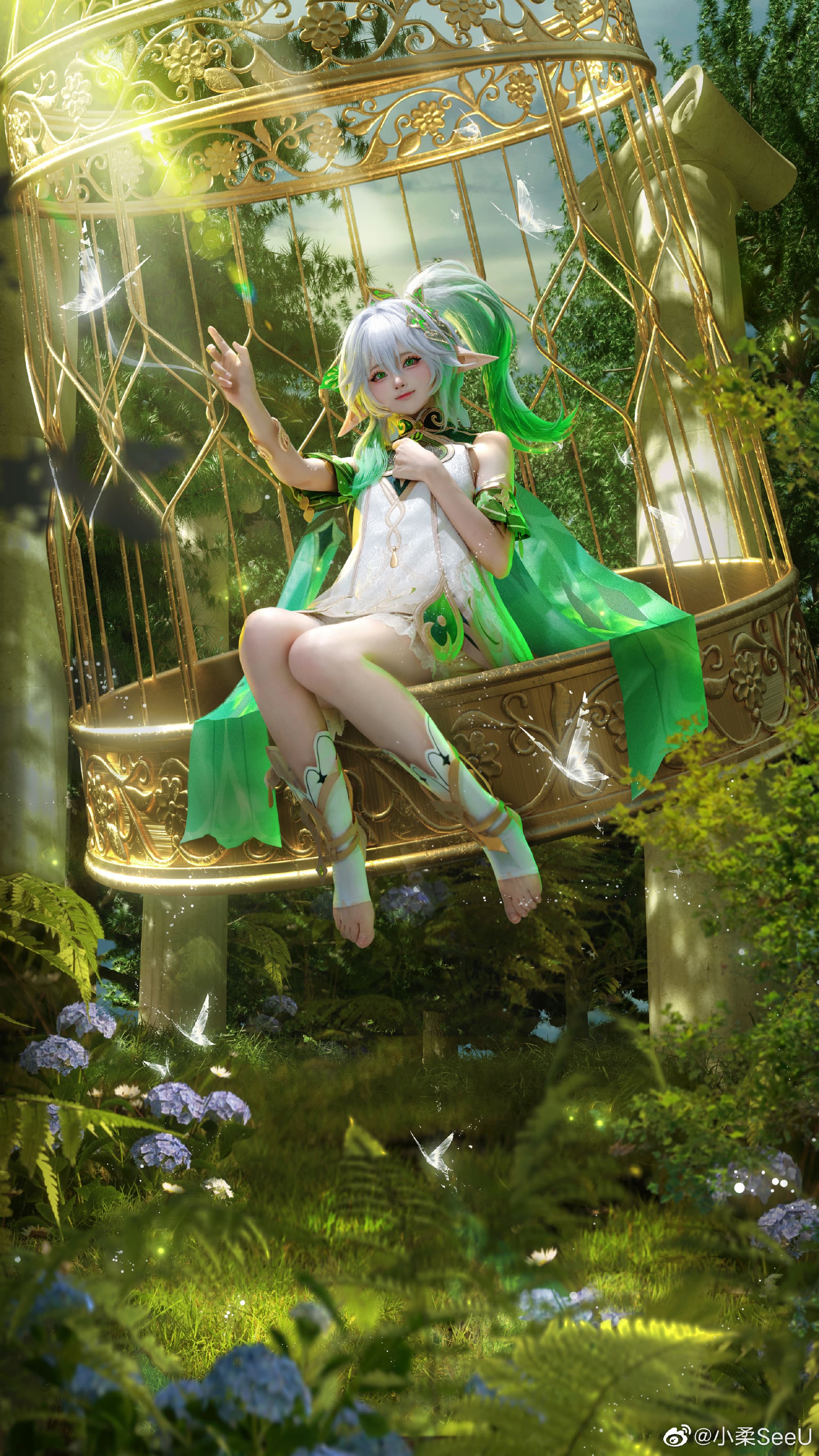 cos正片 原神小吉祥草王—纳西妲@小柔SeeU | 小柔SeeUcos正片 原神小吉祥草王—纳西妲-COS二次元-cosplay社区-coser啦二次元