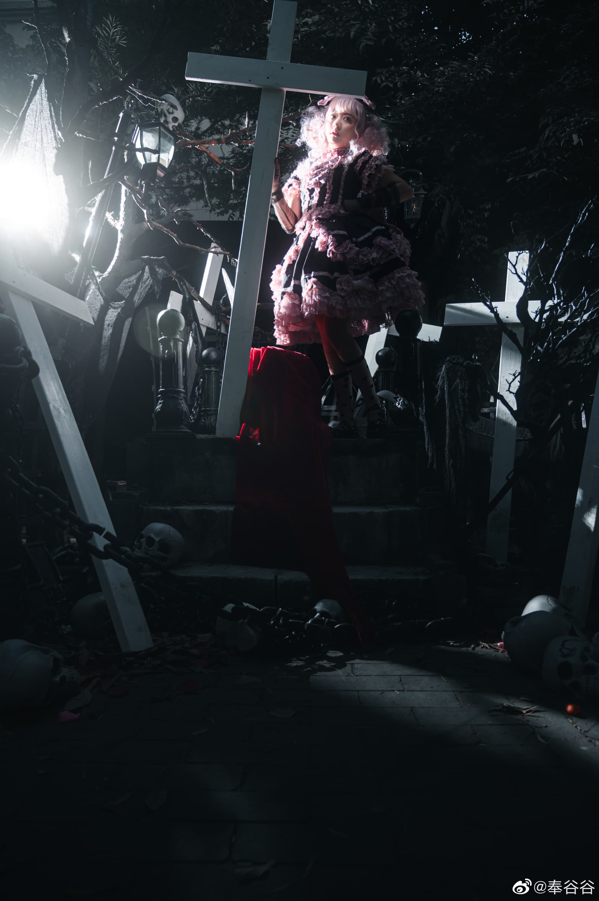lolita装扮 ♥ 𝕭𝖑𝖆𝖈𝖐 𝕽𝖔𝖒𝖆𝖓𝖈𝖊 ♥@奉谷谷 第2张