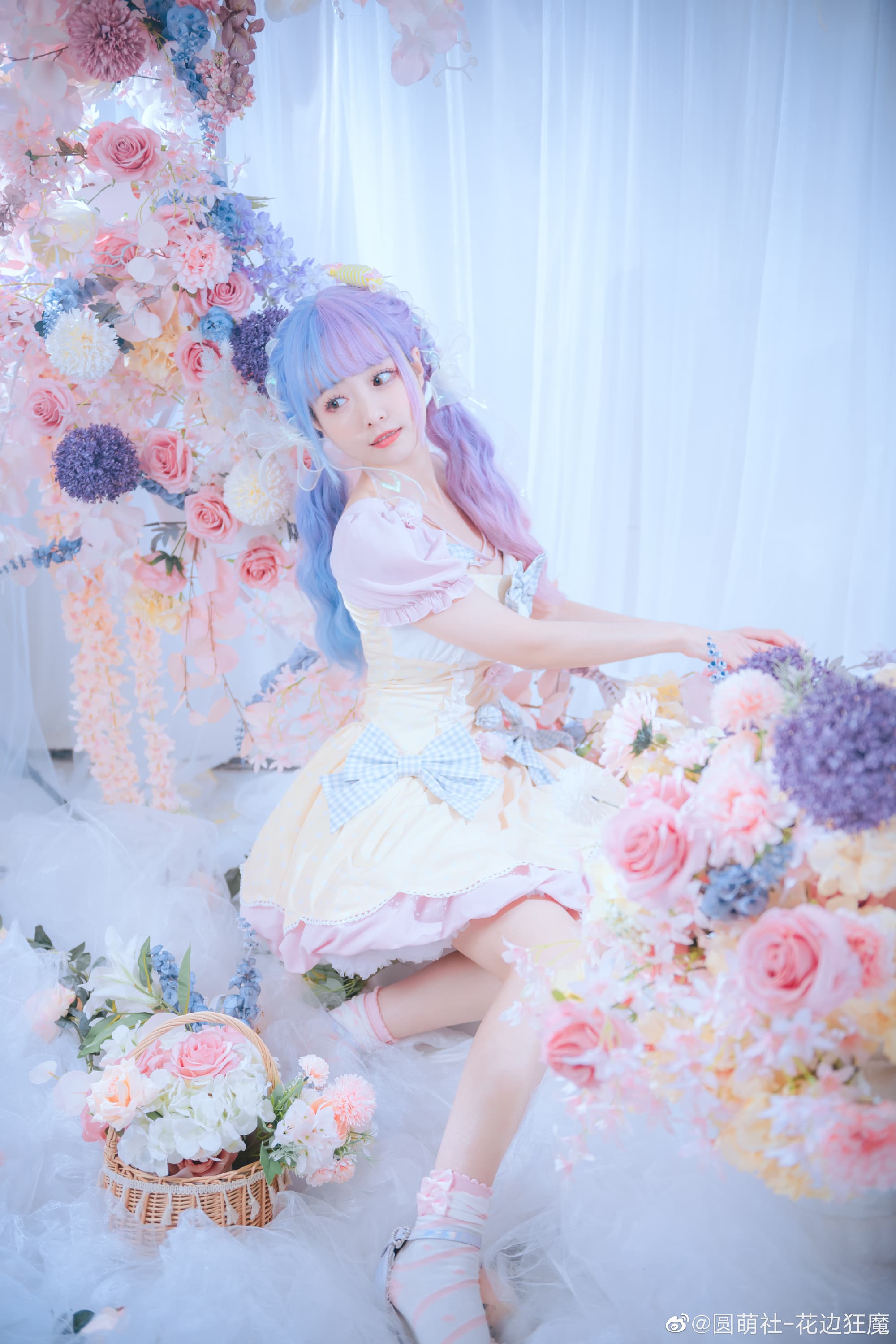 【lolita】昨晚我的梦里,有花也有你 @圆萌社-花边狂魔 第1张