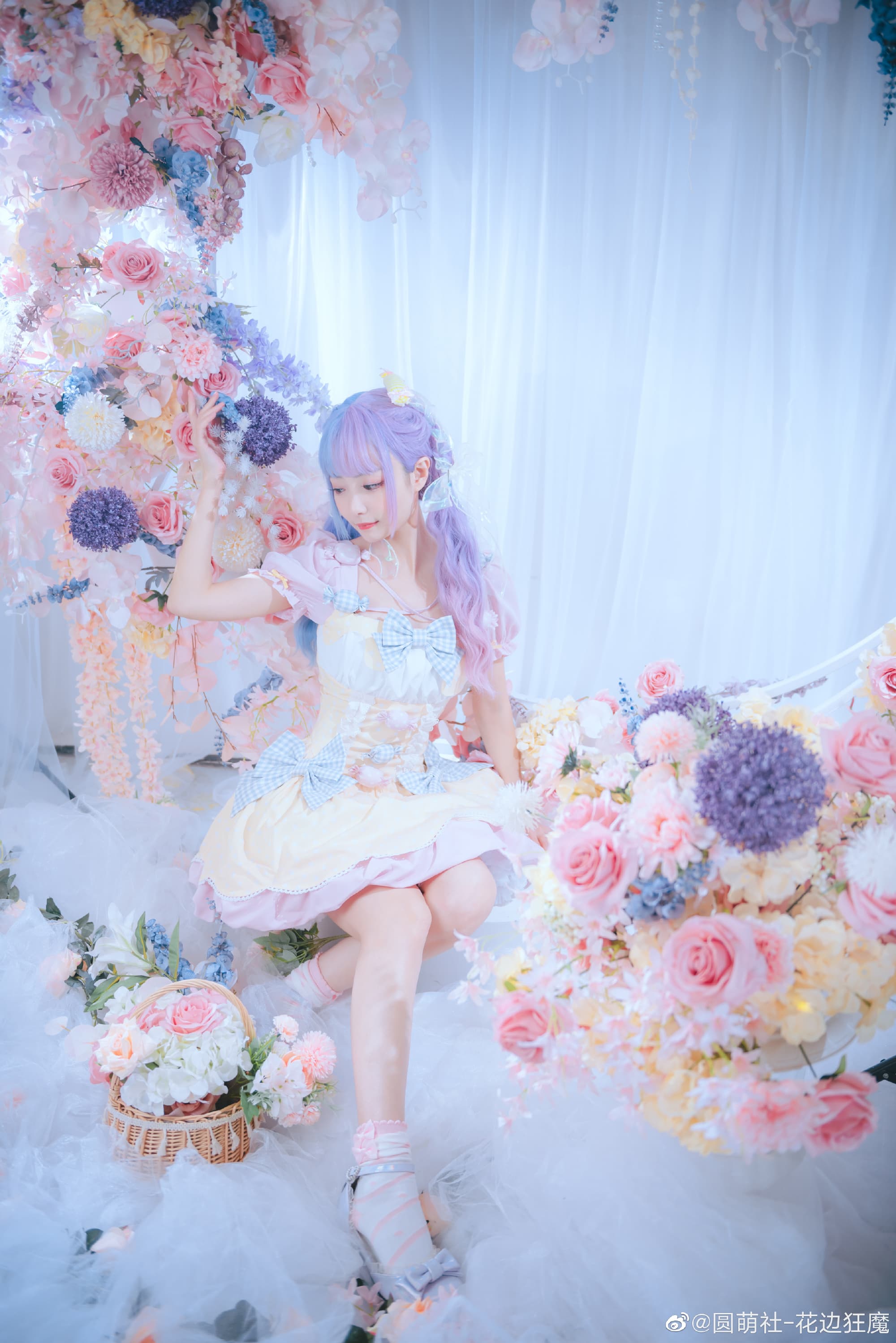 【lolita】昨晚我的梦里,有花也有你 @圆萌社-花边狂魔 第2张