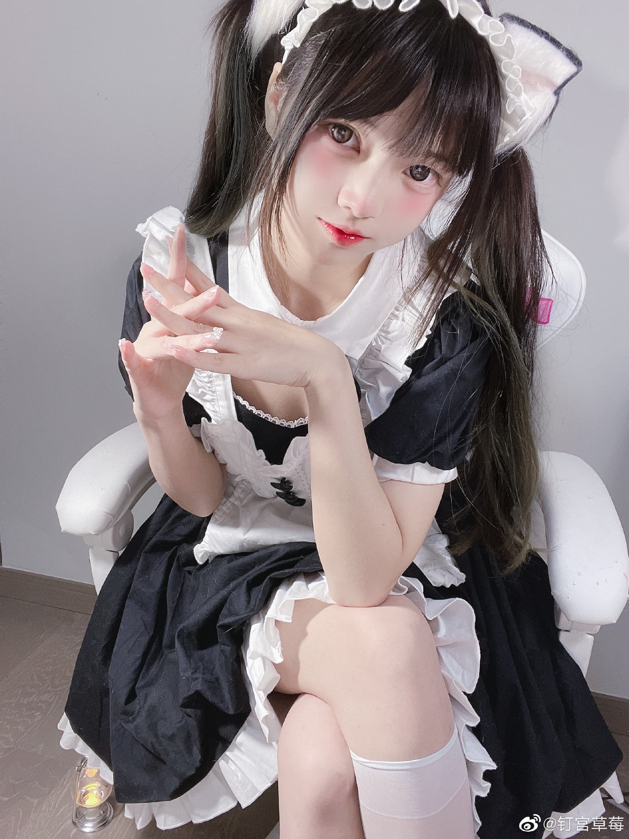 lolita装扮 女仆元素！我的最爱！ @钉宫草莓 | 钉宫草莓coslolita装扮 女仆元素！我的最爱！-吾爱cos - 52cos-我爱cos