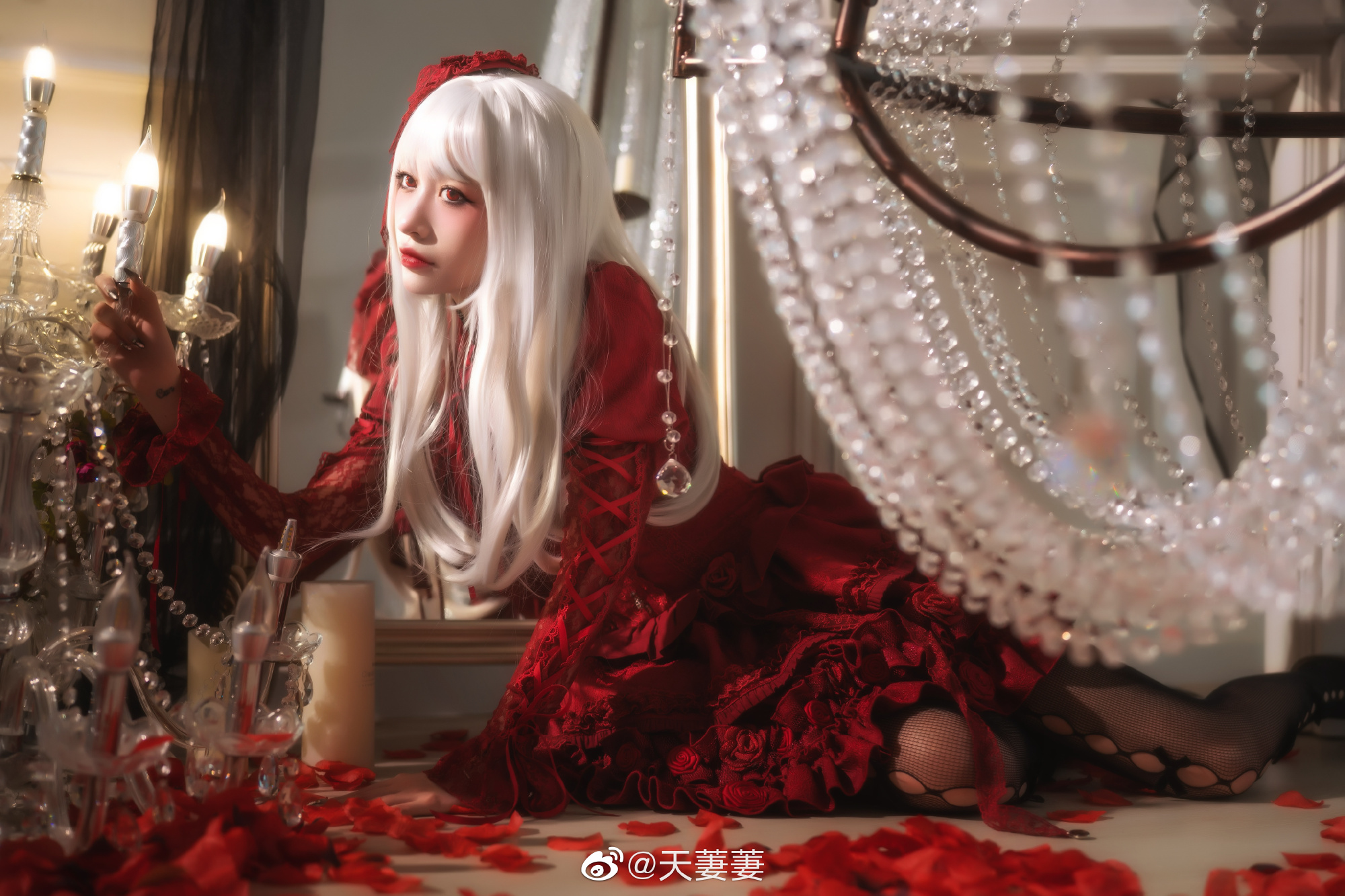 lolita 哥特 玫瑰骑士@天萋萋 第2张