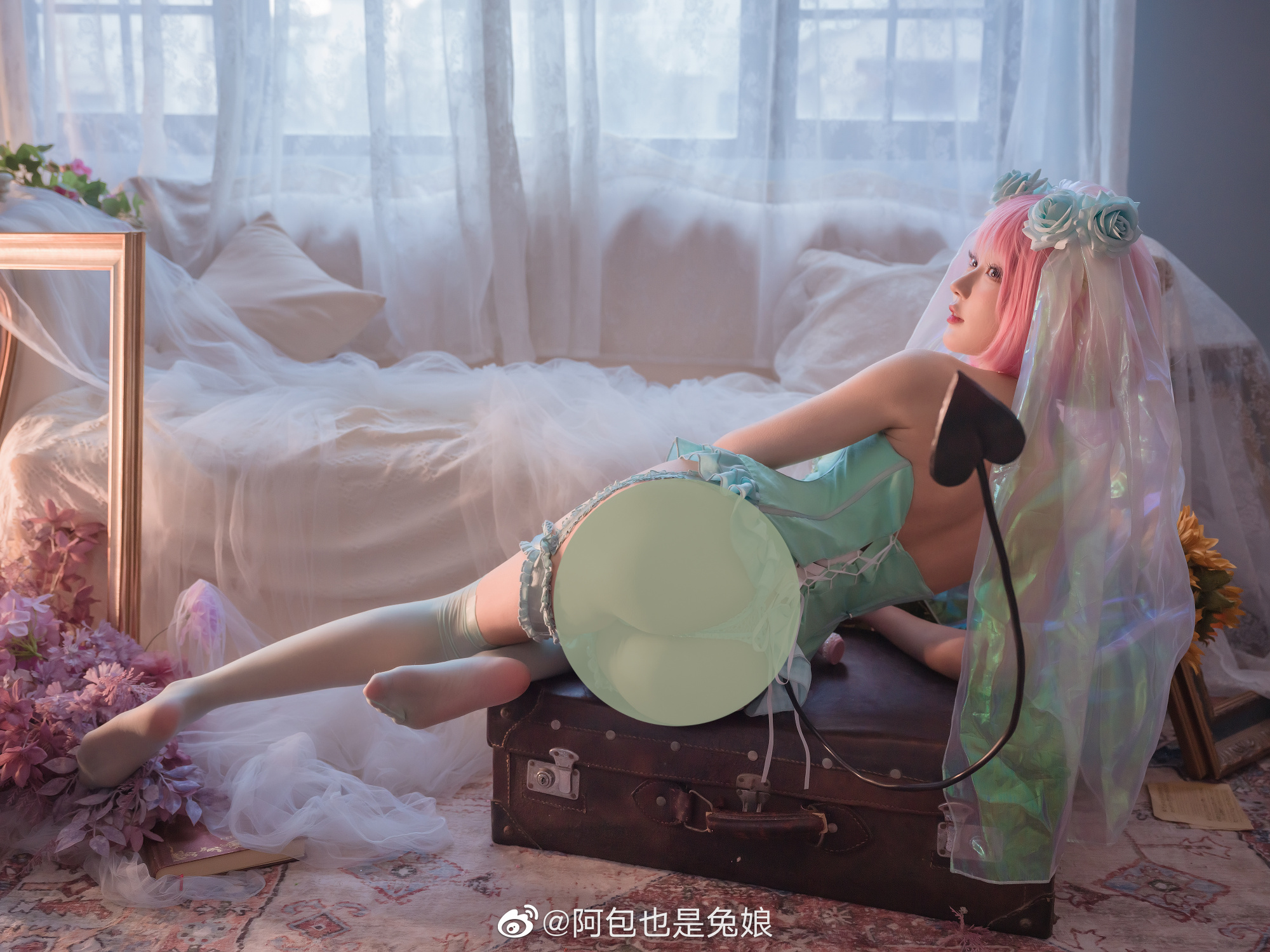 🌸花嫁梦梦🌸 一年多之前拍的小姨子,终于发了!@阿包也是兔娘 第2张