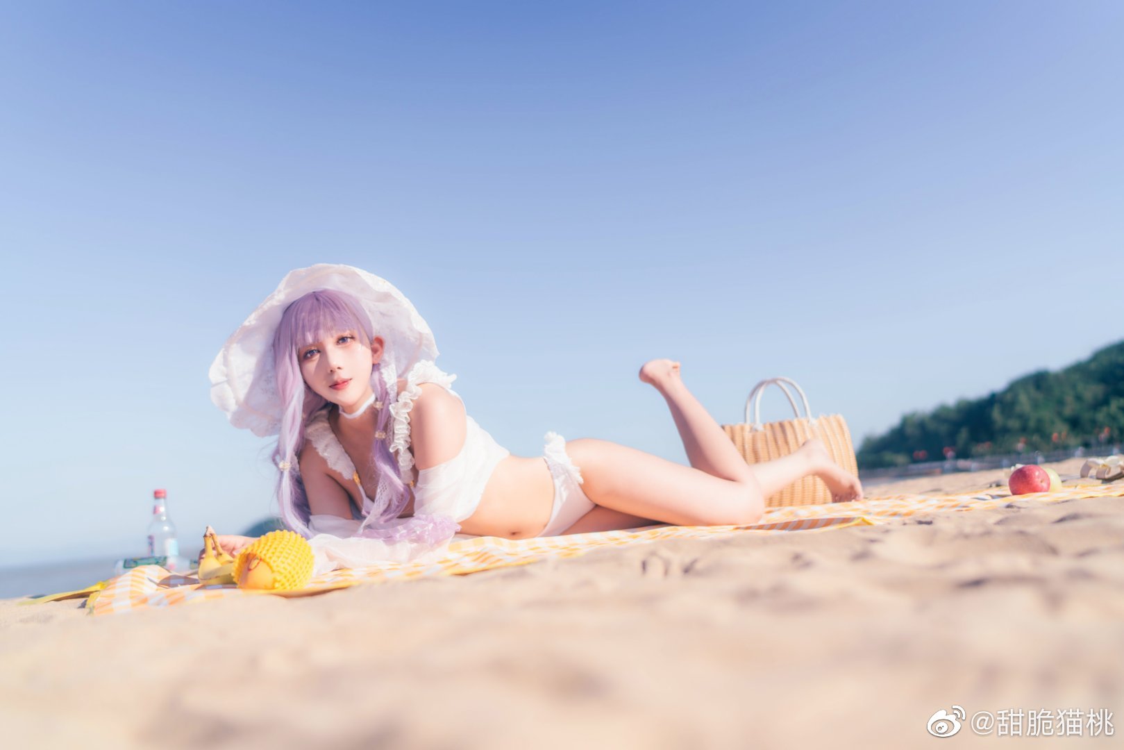 愿您心情愉快，指挥官大人 碧蓝航线cos 普利茅斯 泳装@甜脆猫桃 第2张