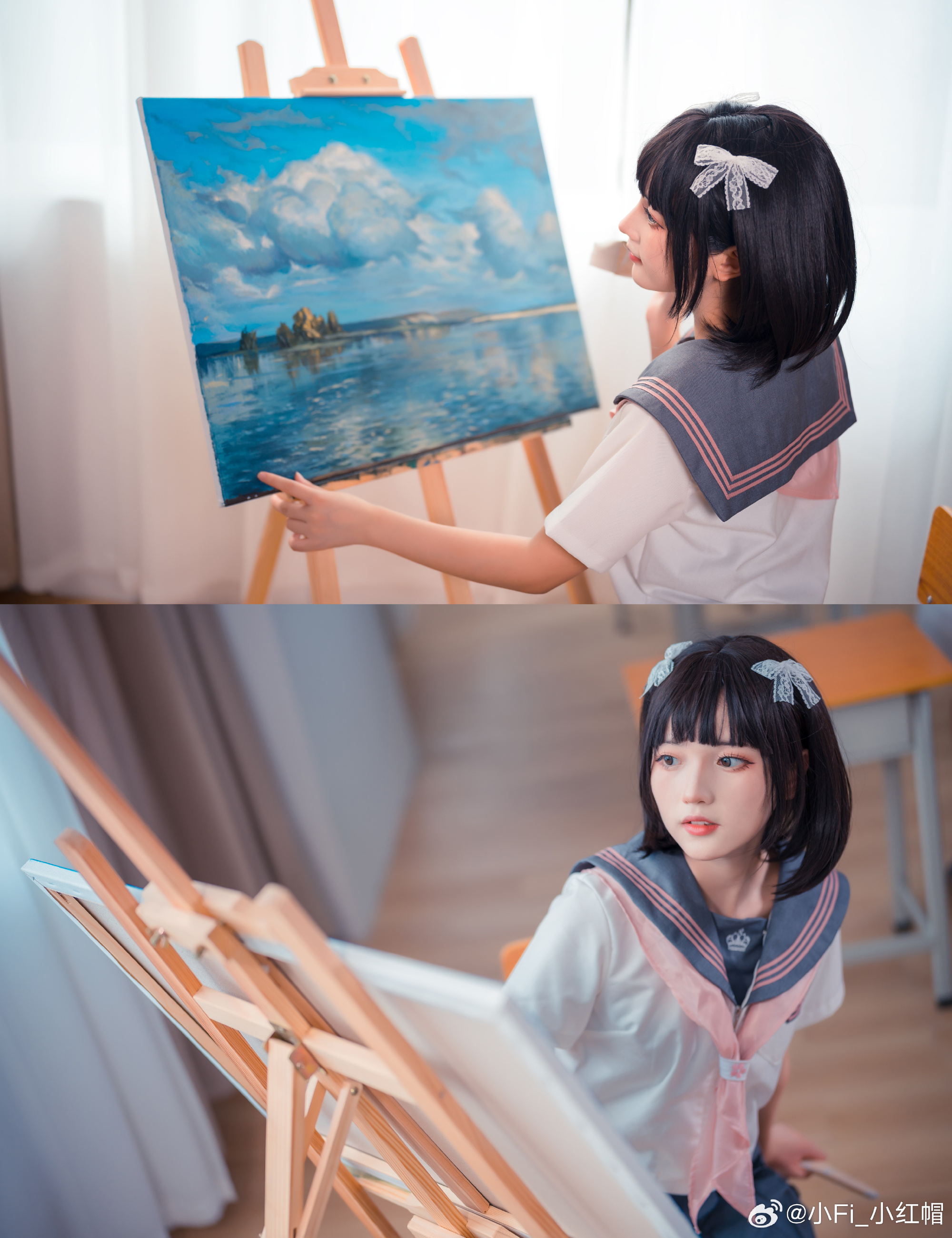 jk 夏天的画🖌️与午后的你📖@浅九ninth 第2张