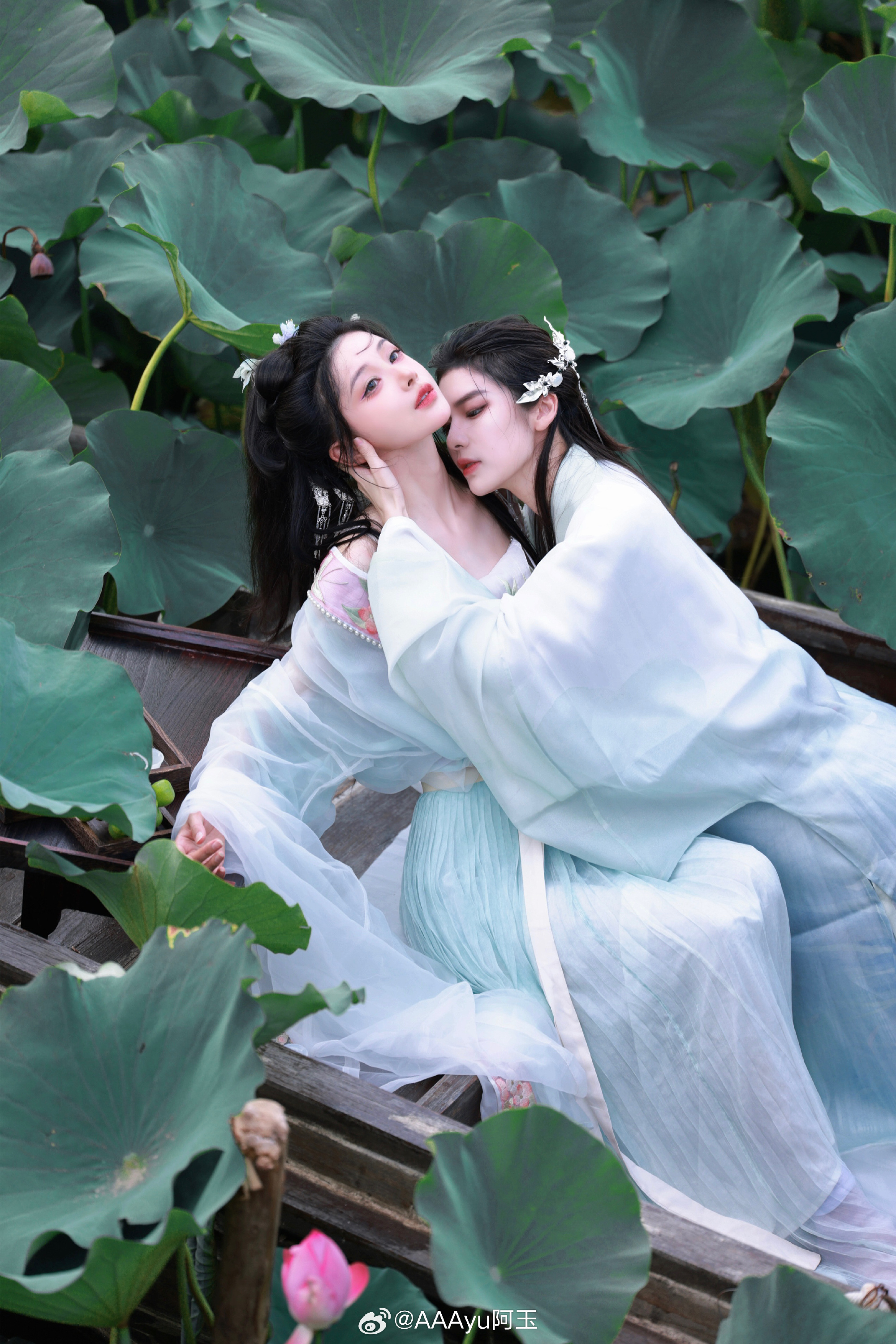 汉服 花间酒,人间月 国风 古风 旗袍@AAAyu阿玉 第2张