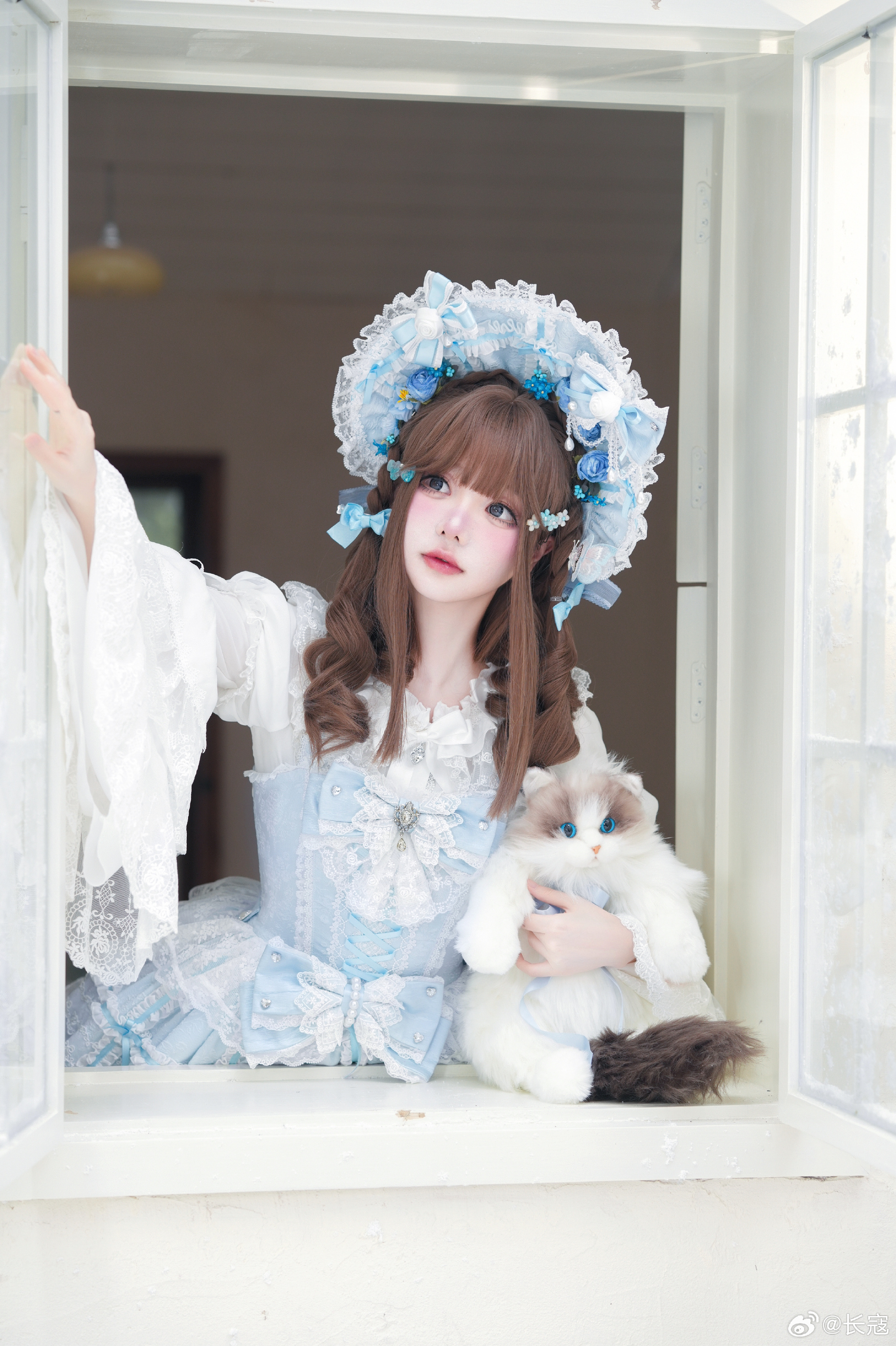❄️祈愿星的天蓝色真的好漂亮!阿寇穿的是无拖尾形态!@长寇 第3张