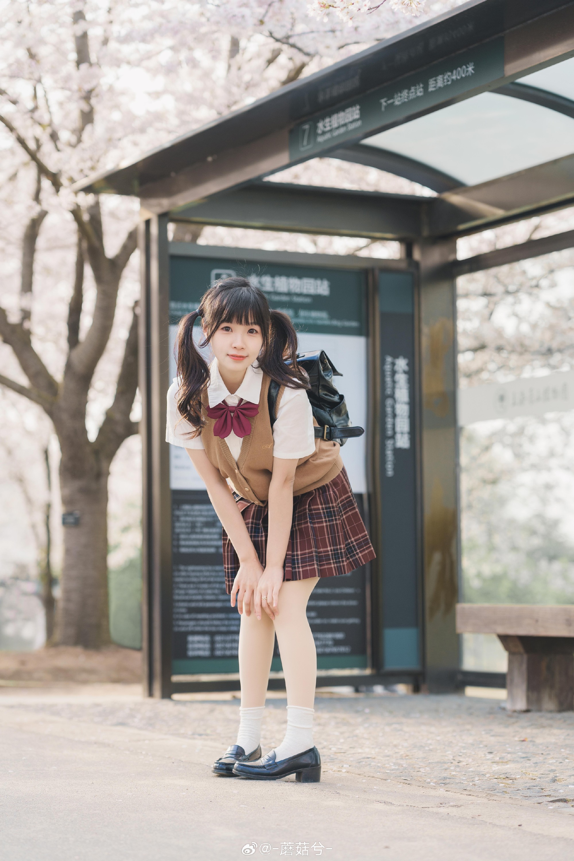 JK制服 樱花是春日来信@-蘑菇兮- 第4张