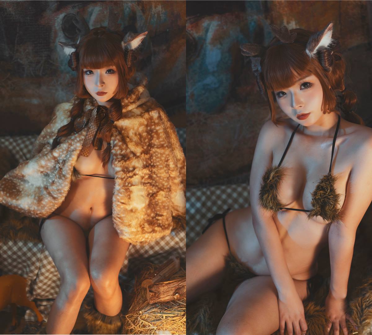 yuuhui玉汇-圣诞麋鹿兽耳 Cosplay视频-1V-cos喵-cos美图-coser聚集地-cosplay作品库